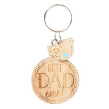 Best Dad Ever Me to You Bear Wooden Key Ring Image Preview